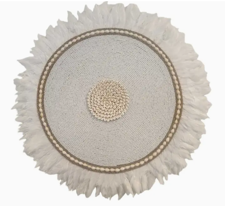 Luna Feather + Shell Juju Wall Hanging