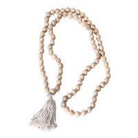 Wooden Bead Tassel
