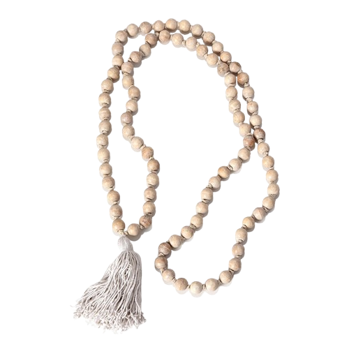 Wooden Bead Tassel
