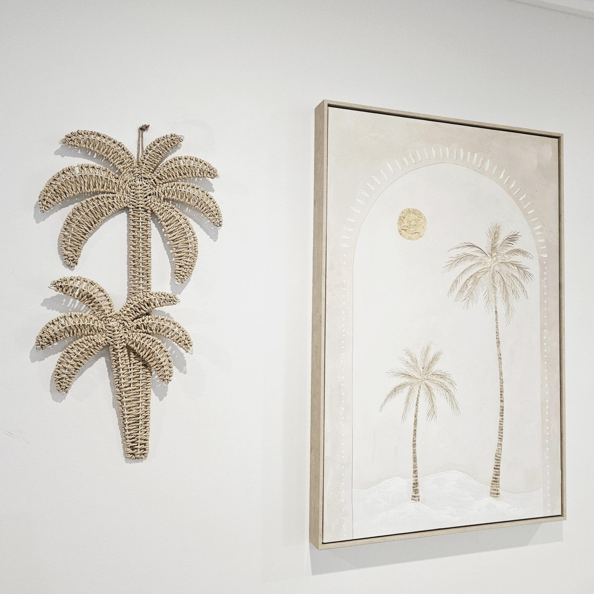 Bahamas Woven Palm Tree Wall Hanging