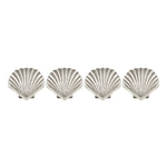Silver Clam Shell Napkin Ring Set of 4