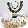 Zulu Tribal Shell Necklace on Stand