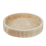 Husk Round Wooden Tray