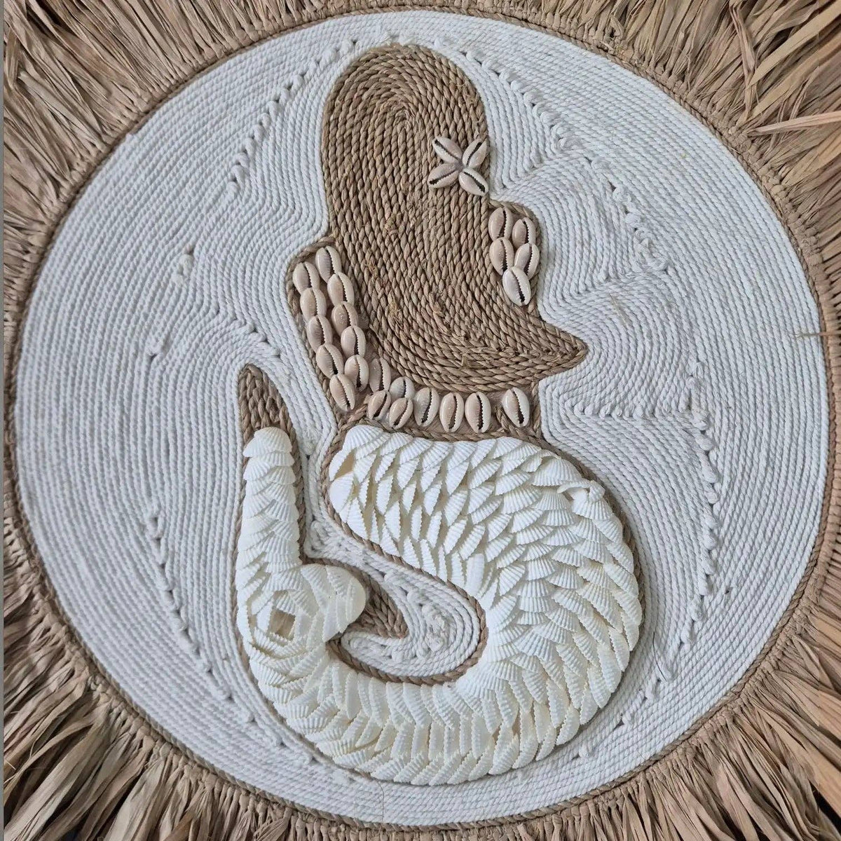 Indie Shell Mermaid Juju | Handcrafted Wall Art