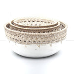 Carved Rustic Whitewashed Bowl - Luxe Coastal Home