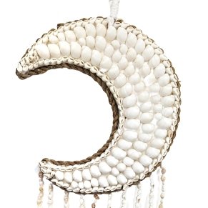 Demi Moon Shell Wall Hanging - Luxe Coastal Home