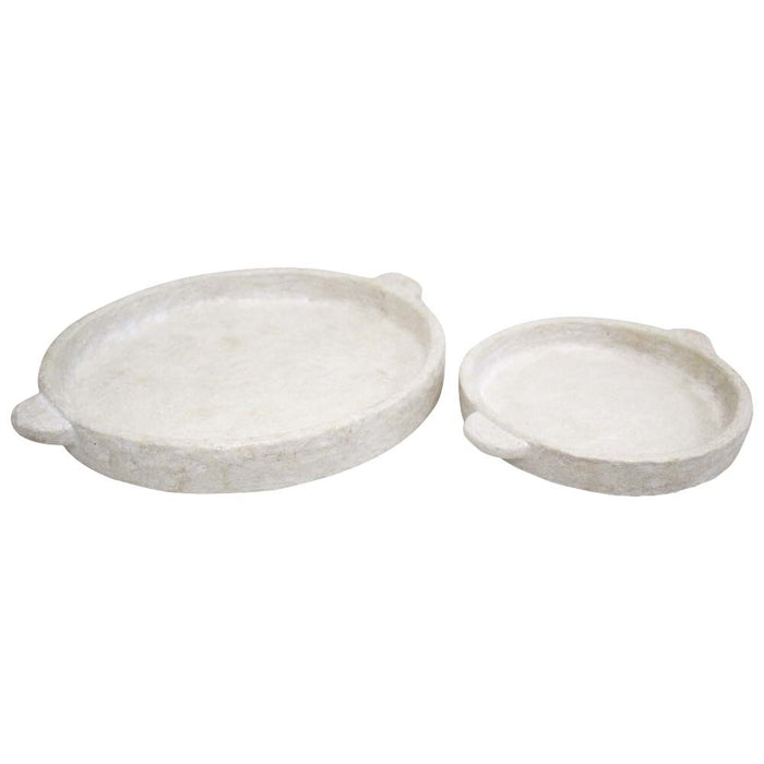 Rustic Mediteranean Concrete Tray | Round