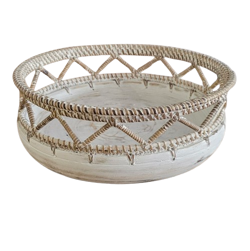 Chantilly Whitewashed Bowl