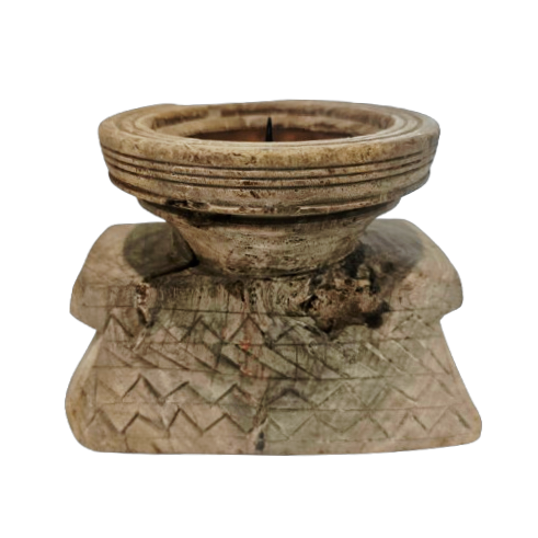 Vintage Indian Gujrati Seeder Candle Holder
