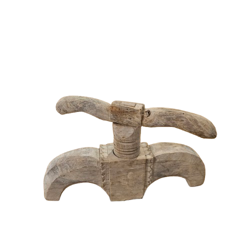 Vintage Indian Bleached Wooden Juicer