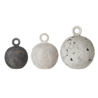Maine Rustic Life Buoy Sculpture Set of 3