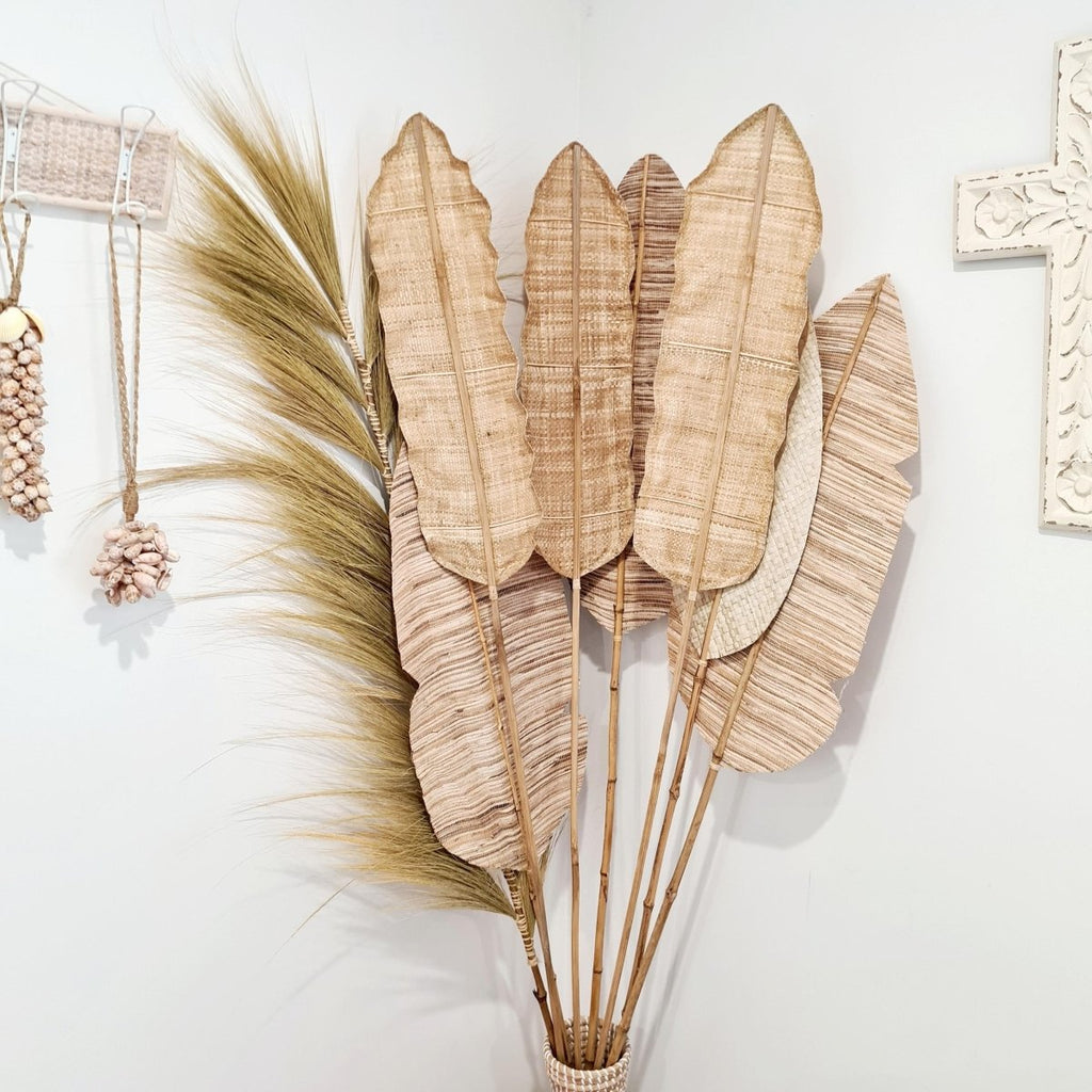 Gypsy Palm Leaf Natural. - Luxe Coastal Home