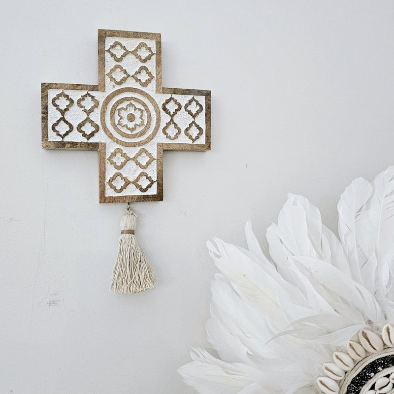 Hannah Wall Hanging with Tassel. - Luxe Coastal Home