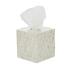 Ivory Shell Inlay Square Tissue Box - Luxe Coastal Home