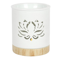 Luxe Boho White Lotus Oil Burner Wax Melter