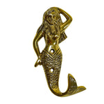 Mermaid Brass Wall Hook. - Luxe Coastal Home