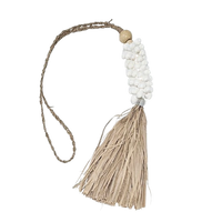 Tiki Shell + Raffia Tassel