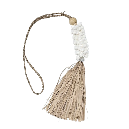 Tiki Shell + Raffia Tassel