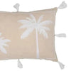 Tidal Palm Tree Cushion - Luxe Coastal Home
