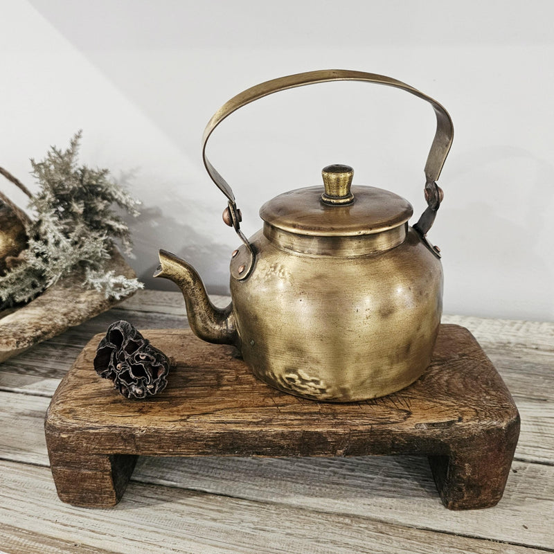 Vintage Wooden Bajot | Wabi