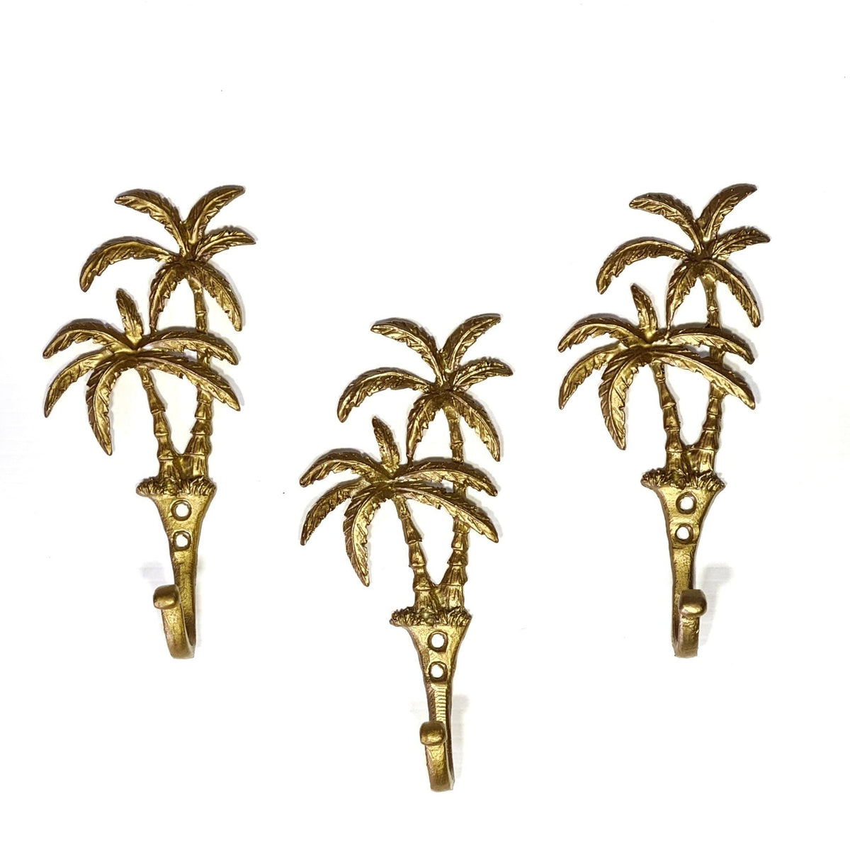 Brass Palm Tree Wall Hook