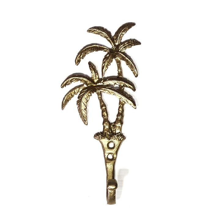 brass palm tree wall hook