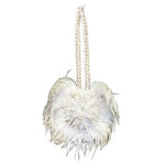 Bliss White Feather & Shell Juju Wall Hanging - Luxe Coastal Home