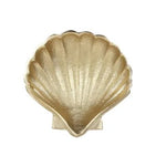 Gold Clam Shell Trinket Tray. - Luxe Coastal Home