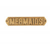 Gold Mermaids Door Sign. - Luxe Coastal Home