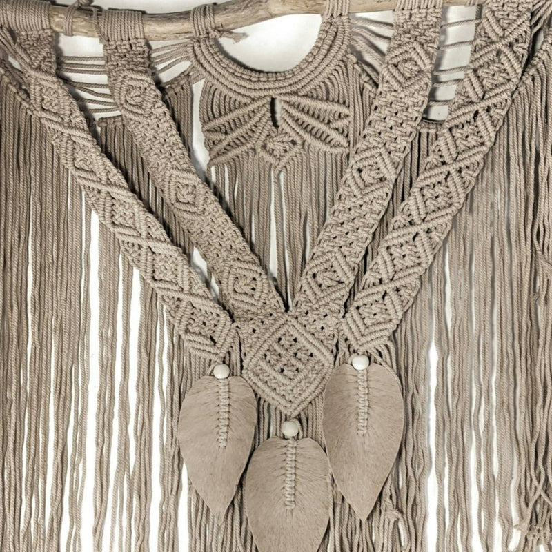 Indie Macrame Wall Hanging Latte. - Luxe Coastal Home