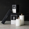 Luxe Pillar Flameless Candle Nordic White 10 cm x 10 cm - Luxe Coastal Home