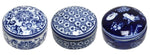 Ming Porcelain Round Trinket Box - Luxe Coastal Home