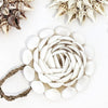 Petal Shell Cluster White Hanging Ornament - Luxe Coastal Home