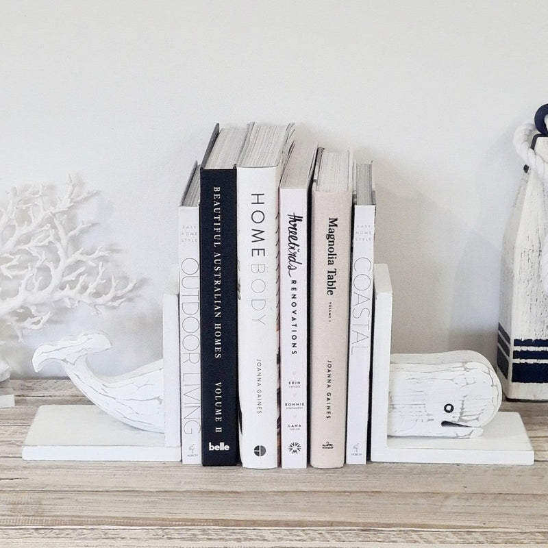 Whale Bookends. - Luxe Coastal Home