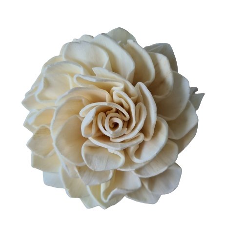 White Solar Flower Vanilla Scent - Luxe Coastal Home